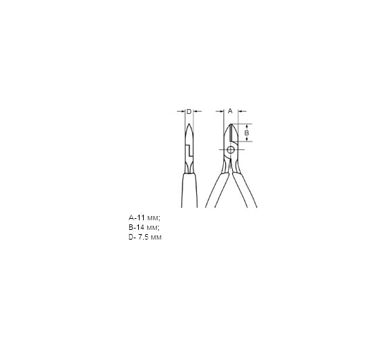 Бокорезы для электроники KNIPEX KN-7702115