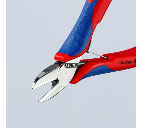 Бокорезы для электроники KNIPEX округлая головка, 130 мм, 2-комп ручки KN-7702130