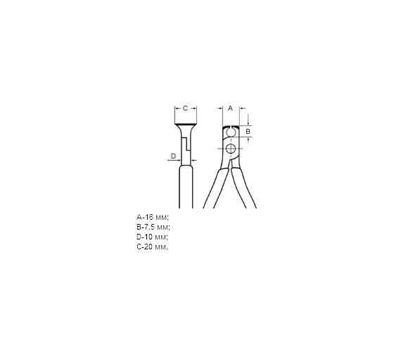 Кусачки для механиков торцевые KNIPEX KN-6901130