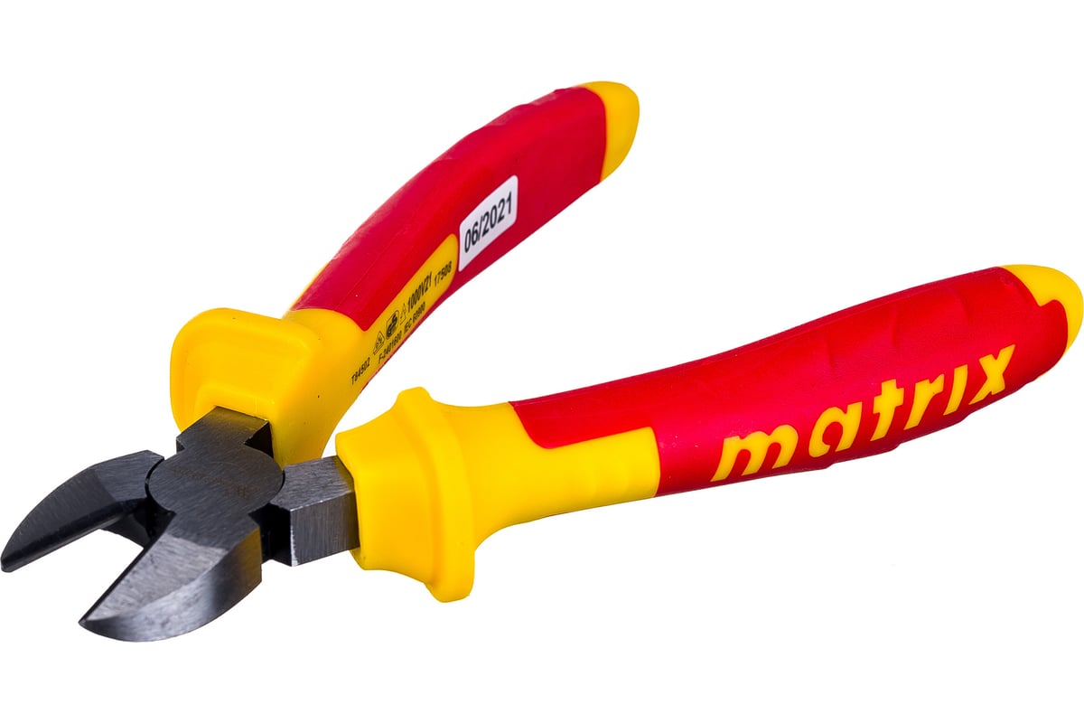 Бокорезы MATRIX Insulated, 180мм, двухкомпонентные рукоятки ...