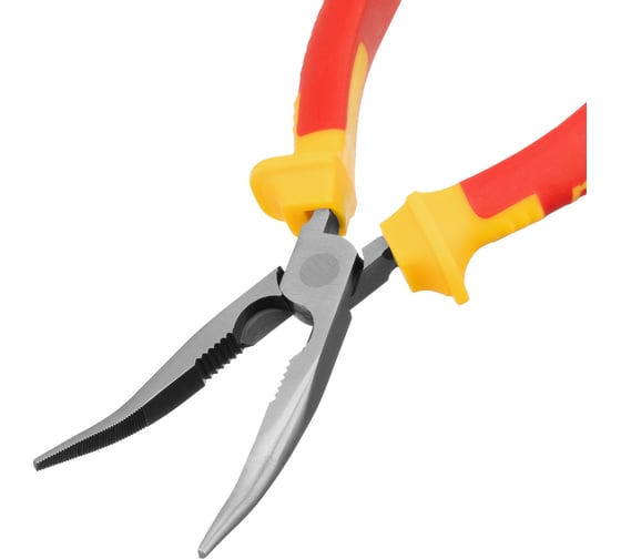 Изогнутые длинногубцы 200 мм, двухкомпонентные рукоятки MATRIX PROFESSIONAL Insulated 17474