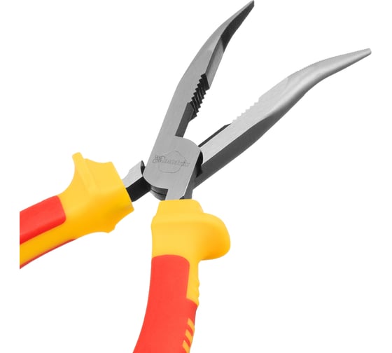 Изогнутые длинногубцы 200 мм, двухкомпонентные рукоятки MATRIX PROFESSIONAL Insulated 17474