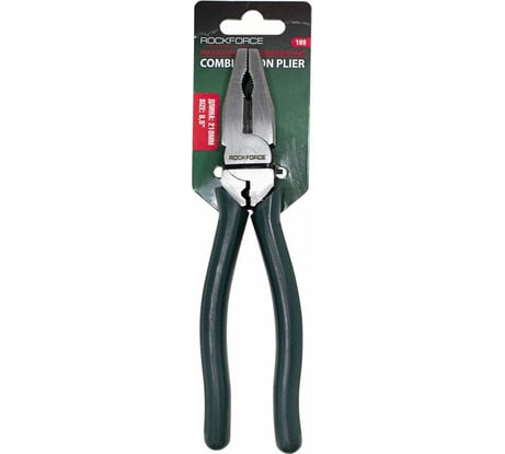 Комбинированные пассатижи ROCKFORCE Cr-V, 8.5", 210 мм, на держателе RF-109