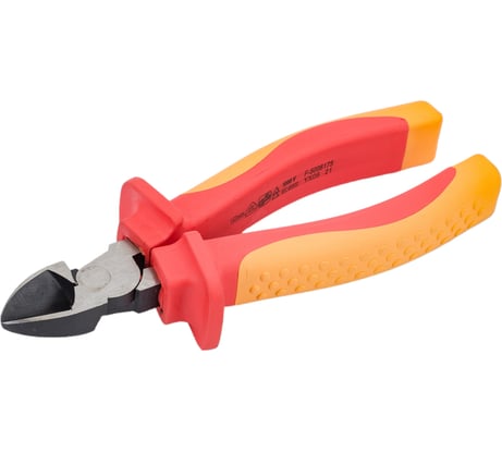 Комбинированные диэлектрические бокорезы GREPP силовые, двухкомпонентная рукоятка, 160 мм 205-107