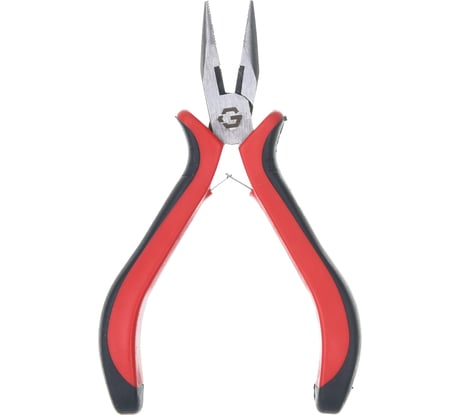 Длинногубцы мини Ladina GREPP прямые, никелированные авторазжим, двухкомпонентная рукоятка, 130 мм 205-123