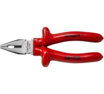 Диэлектрические плоскогубцы Промлайн комбинированные, 180мм, обливные рукоятки, до 1000В, crv ПЛ0210105180_z022