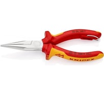 Длинногубцы KNIPEX с режущей кромкой радиомонтажные VDE L-160 мм KN-2506160T