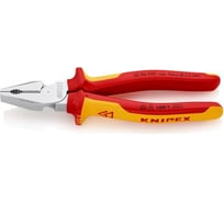 Комбинированные плоскогубцы Knipex особой мощности VDE, 200 мм, хром, 1000V, SB KN-0206200SB