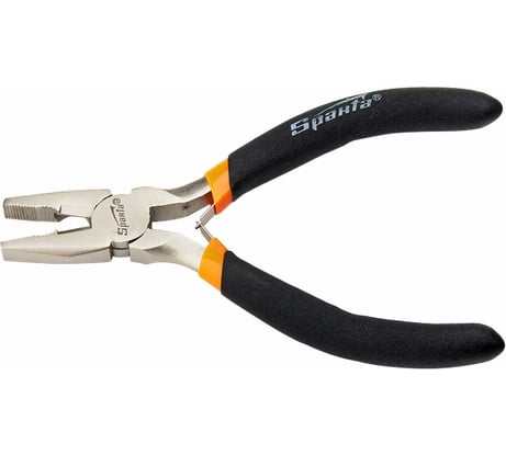 Плоскогубцы SPARTA Mini,130 мм, никелированные, авторазжим// 17826