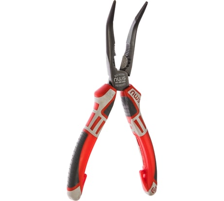 Загнутые длинногубцы с резцом 205мм NWS 141-69-205