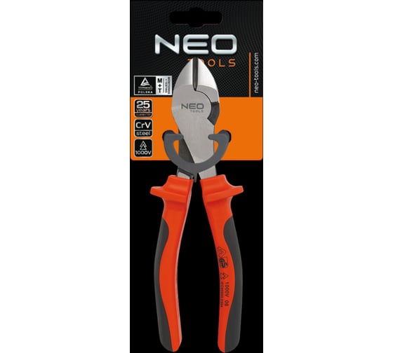 Боковые кусачки NEO Tools 180 мм 1000 В 01-058