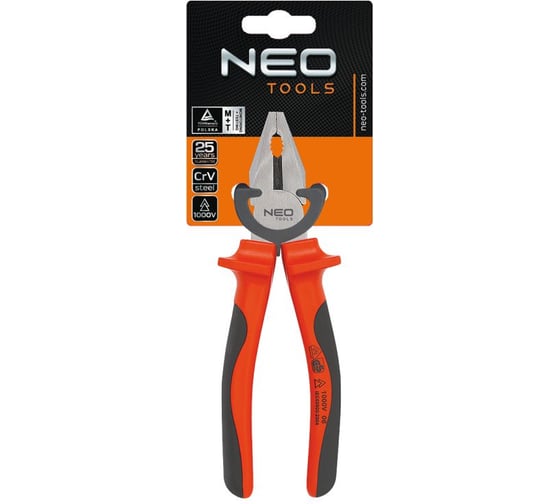 Комбинированные плоскогубцы NEO Tools 180 мм 1000 В 01-051