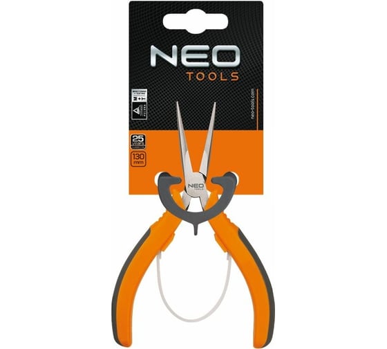 Удлиненные прямые прецизионные плоскогубцы NEO Tools 130 мм 01-102 1