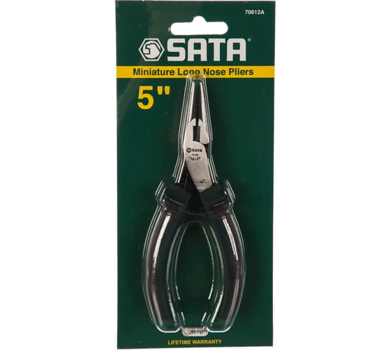 Миниатюрные плоскогубцы с удлинёнными губками 5 дюймов Sata 70612A