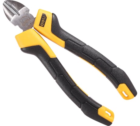 Диагональные бокорезы DELI dl2206z 160мм сталь crv, прорезиненная двухкомпонентная ручка 110706