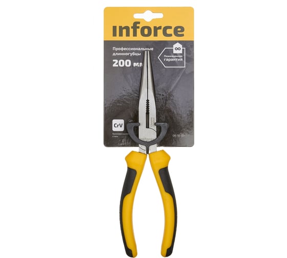 Профессиональные длинногубцы Inforce 200 мм 06-18-07