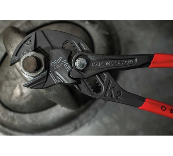 Переставные клещи-гаечный ключ NWS gripper k2, 250 мм, покрытие titanfinish, обливные рукоятки 1664-12-250