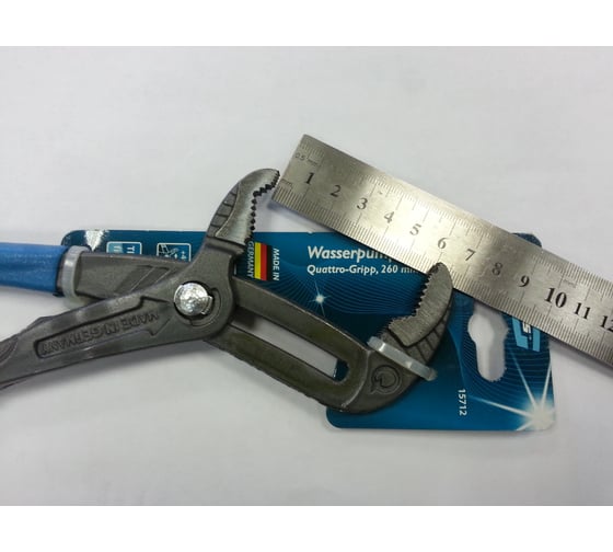 Переставные клещи 260мм, быстрозажимной механизм GROSS Quattro-Gripp 15712