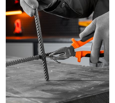 Комбинированные плоскогубцы SPARTA Comfort 200 мм, шлифованные, двухкомпонентные рукоятки 16971