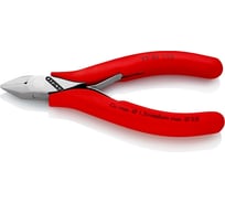 Бокорезы для электроники KNIPEX острая головка, 115 мм, обливные ручки KN-7741115