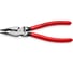 Комбинированные остроконечные плоскогубцы KNIPEX с удлинёнными губками, длина 185 мм, обливные ручки KN-0821185 2