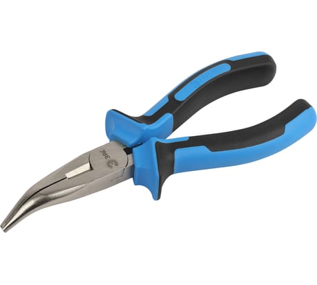 Тонкогубцы ЭРА 160 мм, с изогнутым носом, двухкомпонентные рукоятки Б0055916