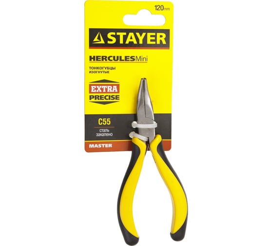 Изогнутые тонкогубцы 120мм STAYER MASTER HERCULES MINI 2218-3_z01