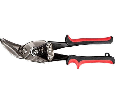 Изогнутые ножницы по металлу TOPEX правые, 240мм 01A431