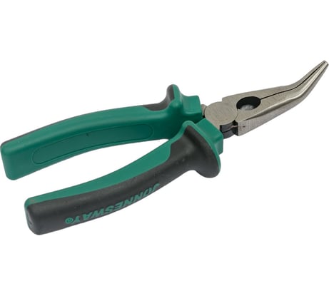 Изогнутые длинногубцы с двухкомпонентными рукоятками Jonnesway P1216 160 мм 49414