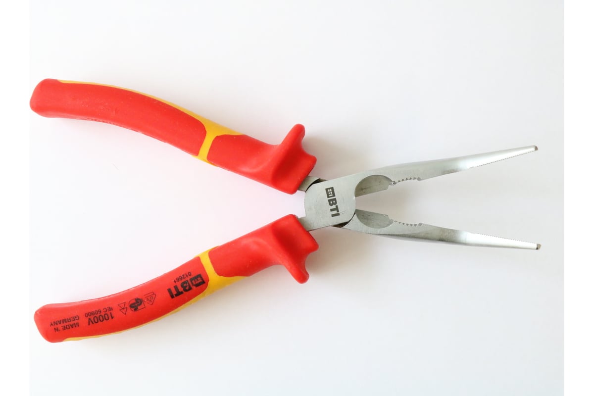 Круглогубцы под углом BTI 205 мм, VDE 9012661 - выгодная цена, отзывы ...