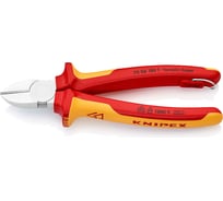 Кусачки боковые со страховочным креплением 180 мм KNIPEX KN-7006180TBK