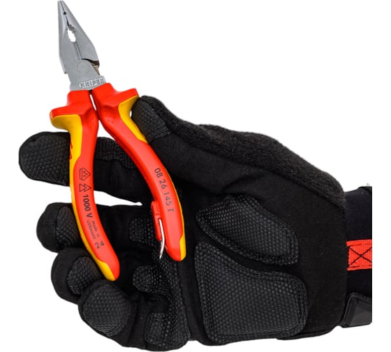 Пассатижи удлиненные со страховочным креплением 145 мм KNIPEX KN-0826145T