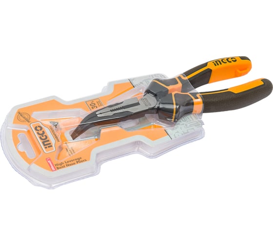 Тонкогубцы INGCO INDUSTRIAL изогнутые, 200 мм HHBNP28201