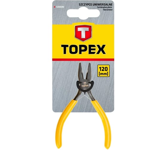 Комбинированные прецизионные плоскогубцы TOPEX 32D030