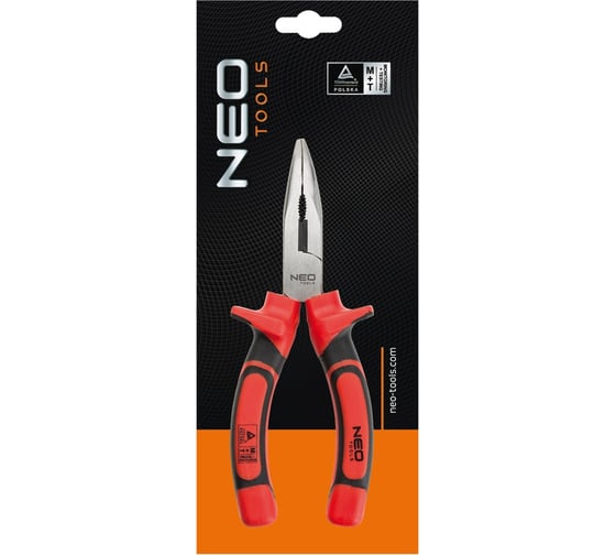 Изогнутые плоскогубцы NEO Tools 1000 В 01-067