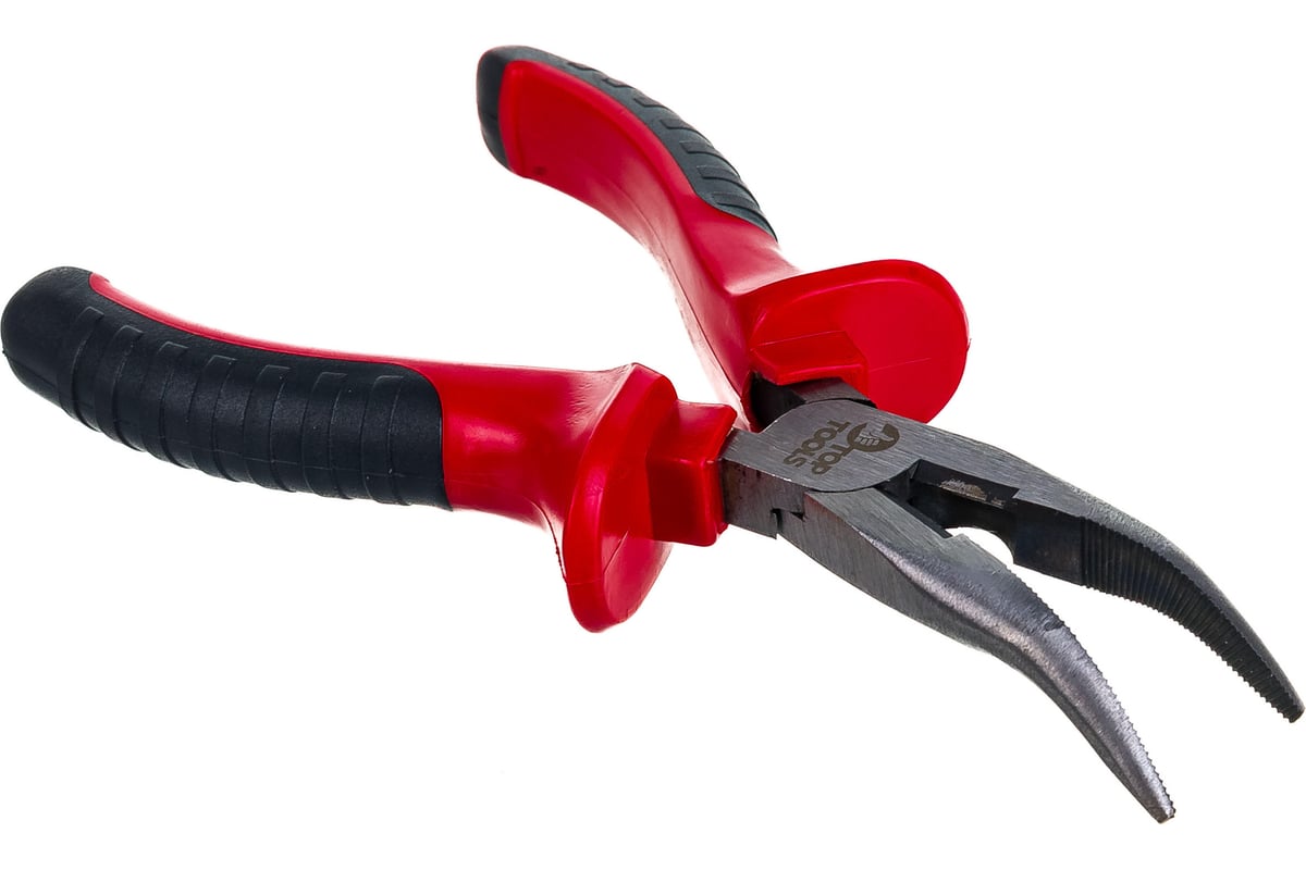 Удлиненные изогнутые плоскогубцы, 160 мм Top Tools 32D114 - выгодная ...