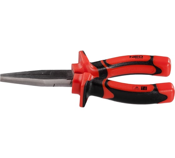 Удлиненные прямые плоскогубцы NEO Tools 160мм, 1000В 01-071 1