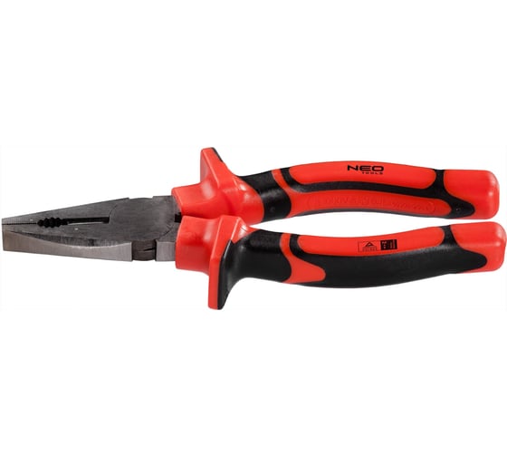 Комбинированные полированные плоскогубцы 200 мм, 1000 В, CrV NEO Tools 01-062