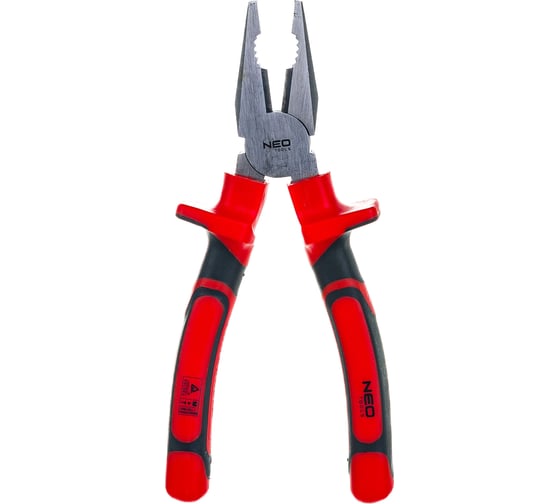 Комбинированные полированные плоскогубцы 200 мм, 1000 В, CrV NEO Tools 01-062