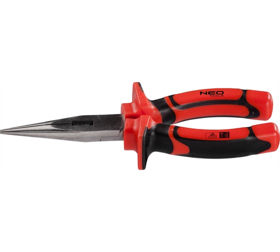 Прямые удлиненные полированные плоскогубцы 180 мм, 1000 В, CrV NEO Tools 01-064