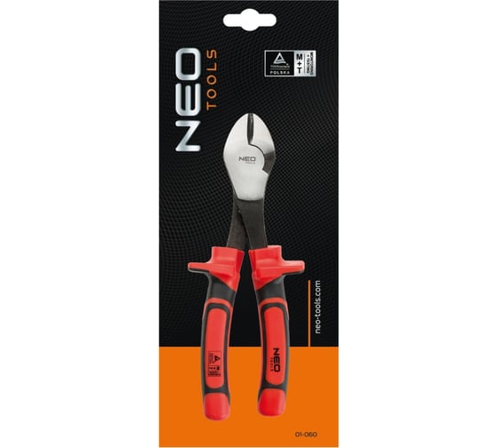 Боковые кусачки NEO Tools 180 мм, 1000 В 01-072