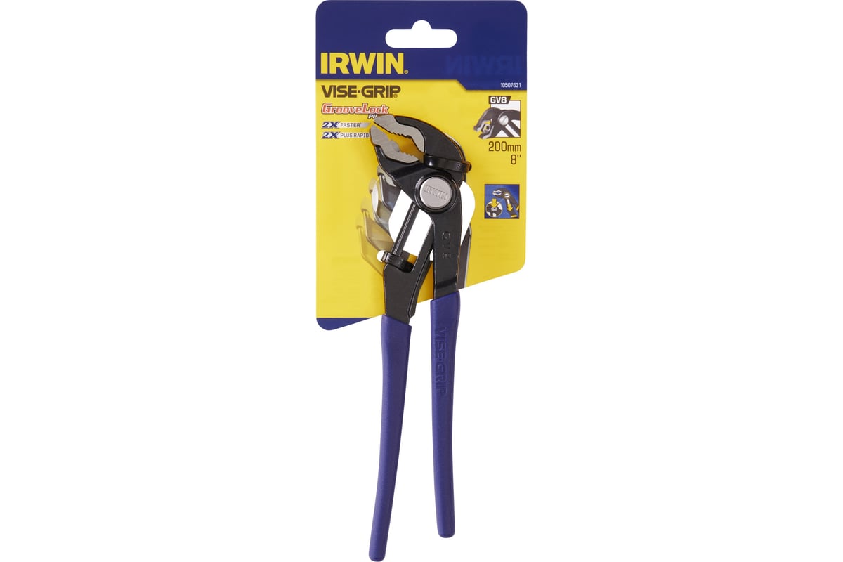 Переставные сантехнические пассатижи 8", 200мм Irwin GL TH 10507631 ...