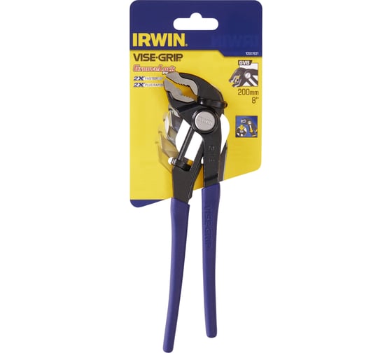 Переставные сантехнические пассатижи 8", 200мм Irwin GL TH 10507631