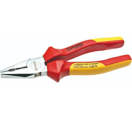 Пассатижи VDE с режущей кромкой L=160мм 1000V OrbisWill 41-160/44RV