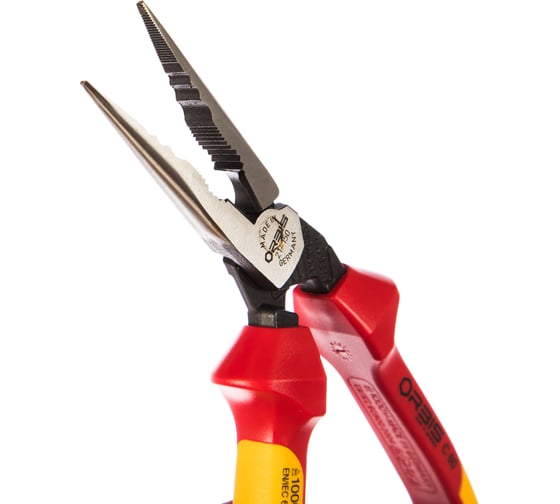 Плоскокруглогубцы L=220мм 1000V OrbisWill EvoTel C60 pro VDE 21-150/40RV