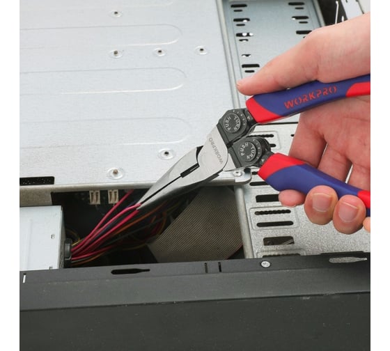 Плоскогубцы с поворотной головой 200 мм WORKPRO W031182 2