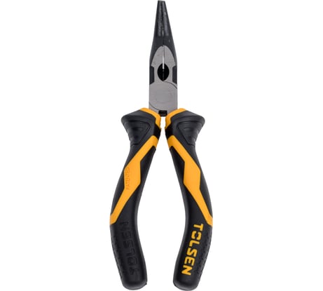 Пассатижи TOLSEN GRIPRO тонконосые, 160 мм, загнутые 10023