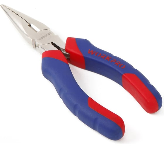 Плоскогубцы с удлиненным носом и покрытием Ni-Fe 200 мм WORKPRO W031002