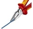 Комбинированные остроконечные плоскогубцы KNIPEX с удлинёнными губками, длина 185 мм, хром, двухкомпонентные диэлектрические ручки SB KN-0826185SB 4