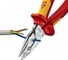 Комбинированные остроконечные плоскогубцы KNIPEX с удлинёнными губками, длина 185 мм, хром, двухкомпонентные диэлектрические ручки SB KN-0826185SB 5